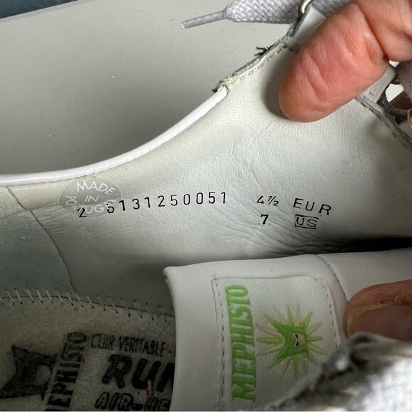 Mephisto runoff air jet system leather sneakers - Picture 9 of 9